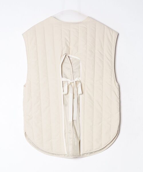 anuke（アンヌーク）の「[anuke/アンヌーク] バックオープン ストライプベスト（ベスト・レディース・クリーム・36）」の22枚目の写真