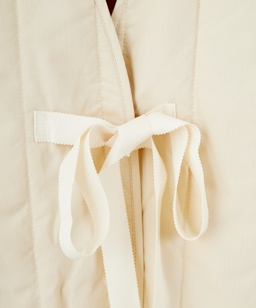 anuke（アンヌーク）の「[anuke/アンヌーク] バックオープン ストライプベスト（ベスト・レディース・クリーム・36）」の18枚目の写真