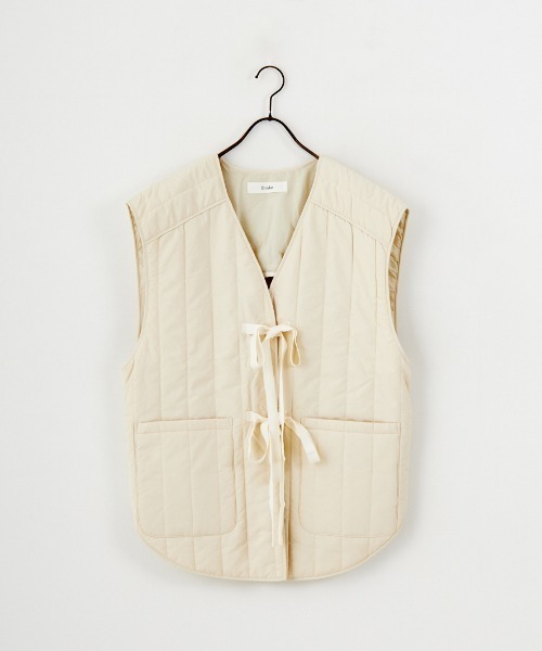 anuke（アンヌーク）の「[anuke/アンヌーク] バックオープン ストライプベスト（ベスト・レディース・クリーム・36）」の12枚目の写真
