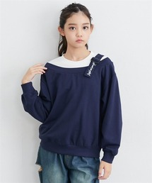 QUNTSTYLE（キュントスタイル）の「ストラップ付き重ね着風スウェットトレーナー（スウェット・キッズ）」