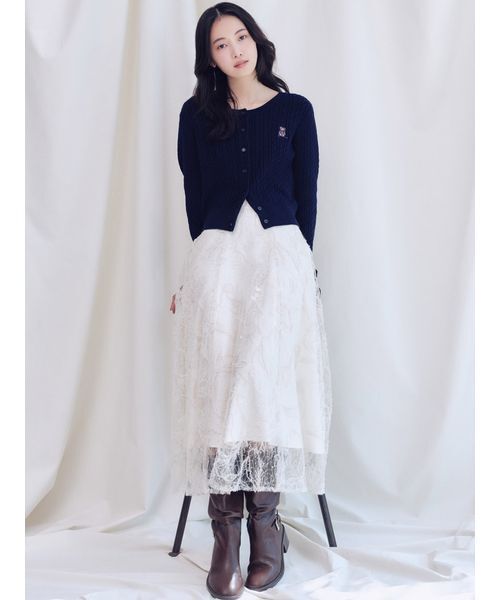 SNIDEL（スナイデル）の「エンブロイダリースカート（スカート）」 - WEAR