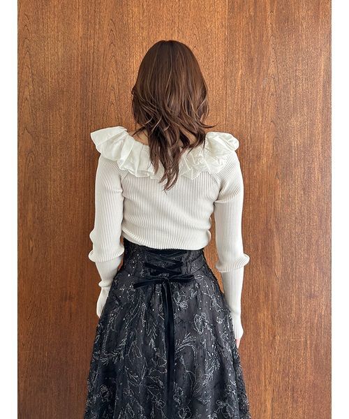 SNIDEL（スナイデル）の「エンブロイダリースカート（スカート）」 - WEAR