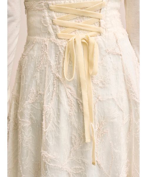 SNIDEL（スナイデル）の「エンブロイダリースカート（スカート・レディース・アイボリー/ブラック/マルチ・0/1）」の14枚目の写真
