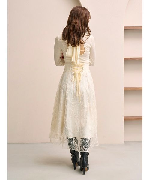 SNIDEL（スナイデル）の「エンブロイダリースカート（スカート）」 - WEAR