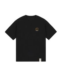 [UNISEX]スモールニューラインドット描画ライフロゴバンファルティ_ブラック