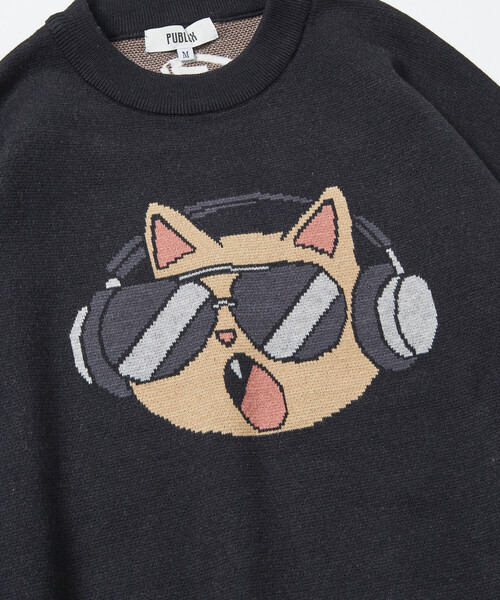 PUBLUX(パブリュクス)の「マリマリマリー×PUBLUX ドロ ジャガードニット【限定展開】(ニット/セーター・メンズ・グレー/ブラック・LARGE/MEDIUM)」の17枚目の写真