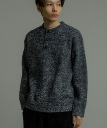 improves（インプローブス）の「ミックスカラー ヘンリーネック ルーズニットプルオーバー（ニット/セーター・レディース）」