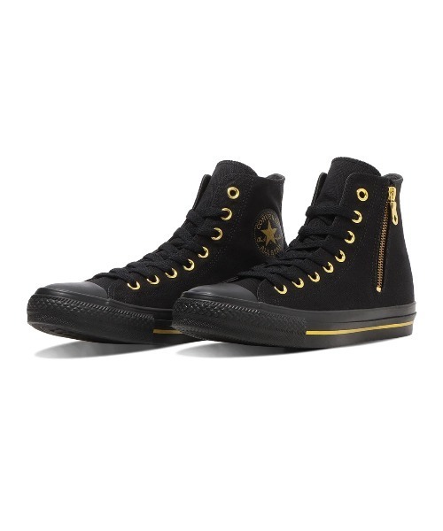 CONVERSE（コンバース）の「CONVERSE ALL STAR GOLDSTRIPE Z HI（コンバース オールスター ゴールドストライプ Z HI）（スニーカー・レディース・クリーム/ダークブラウン/ブラック系・23cm/23.5cm/24cm/24.5cm/25cm）」の2枚目の写真