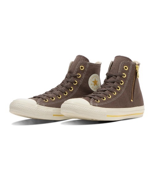 CONVERSE（コンバース）の「CONVERSE ALL STAR GOLDSTRIPE Z HI（コンバース オールスター ゴールドストライプ Z HI）（スニーカー・レディース・クリーム/ダークブラウン/ブラック系・23cm/23.5cm/24cm/24.5cm/25cm）」の3枚目の写真