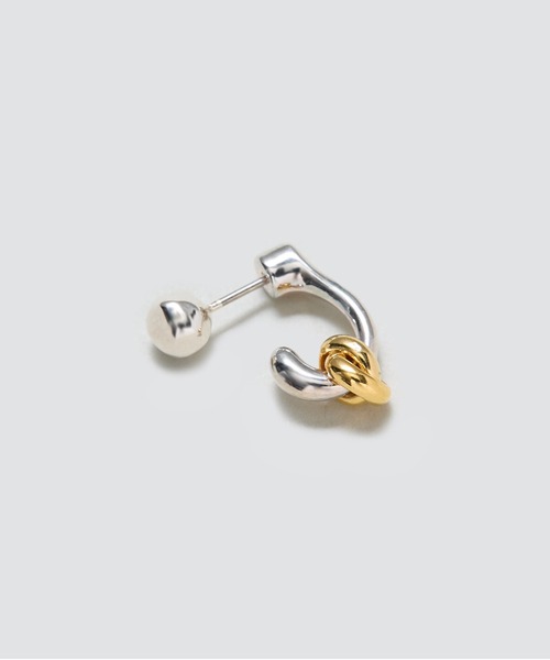 LAPUIS(ラピュイ)の「LAPUIS(ラピュイ) Drop Flow Coil pierced earrings(ピアス(両耳用)・レディース・マルチ/ゴールド・FREE)」の3枚目の写真