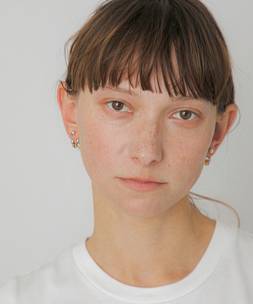 LAPUIS(ラピュイ)の「LAPUIS(ラピュイ) Drop Flow Coil pierced earrings(ピアス(両耳用)・レディース・マルチ/ゴールド・FREE)」の19枚目の写真