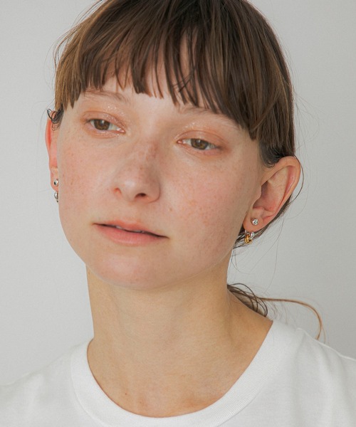 LAPUIS(ラピュイ)の「LAPUIS(ラピュイ) Drop Flow Coil pierced earrings(ピアス(両耳用)・レディース・マルチ/ゴールド・FREE)」の18枚目の写真