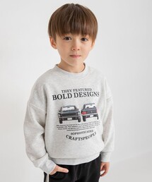 BRANSHES（ブランシェス）の「【あったか】ビンテージカー裏起毛トレーナー（スウェット）」