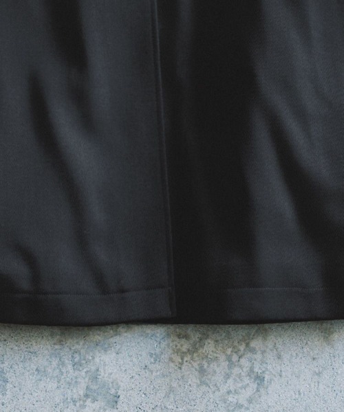 LIDNM(リドム)の「T/W KERSEY BALMACAAN COAT(ステンカラーコート・メンズ・ブラック系その他・MEDIUM/LARGE)」の18枚目の写真