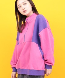 チチカカ（チチカカ）の「配色ハーフジッププルオーバー（スウェット）」