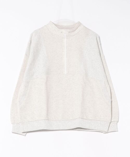 チチカカ（チチカカ）の「配色ハーフジッププルオーバー（スウェット・レディース・オートミール/ピンク/パープル・FREE）」の8枚目の写真