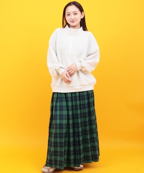 チチカカ（チチカカ）の「配色ハーフジッププルオーバー（スウェット・レディース・オートミール/ピンク/パープル・FREE）」の17枚目の写真