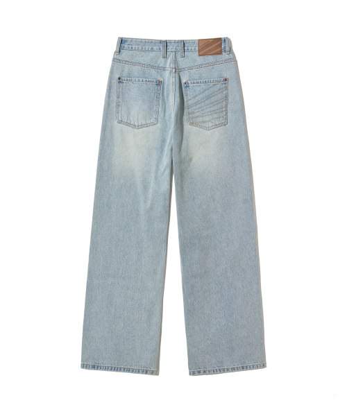 PHYPS MOTORCYCLE（フィップスモーターサイクル）の「Wing Logo Denim Pants Vintage Blue（デニムパンツ・レディース・その他・LARGE/X-LARGE/SMALL/MEDIUM）」の2枚目の写真
