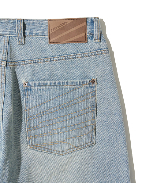 PHYPS MOTORCYCLE（フィップスモーターサイクル）の「Wing Logo Denim Pants Vintage Blue（デニムパンツ・レディース・その他・LARGE/X-LARGE/SMALL/MEDIUM）」の6枚目の写真