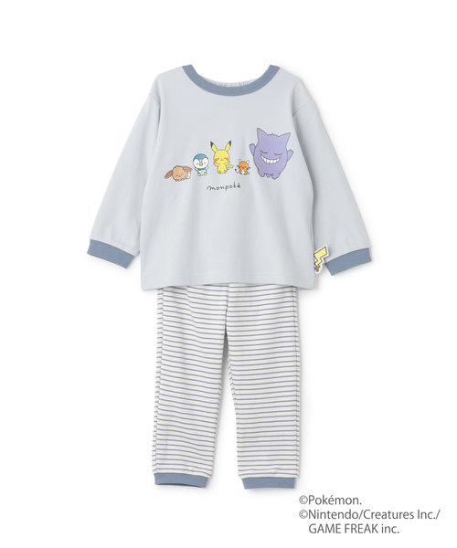 petit main(プティマイン)の「【モンポケ】スムースパジャマ(ルームウェア/パジャマ・キッズ・アイボリー/ライトブルー・110cm/120cm/90cm/100cm/80cm)」の16枚目の写真