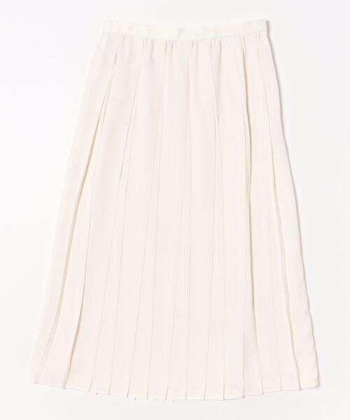 NEWYORKER（ニューヨーカー）の「バックサテン 変形プリーツスカート（スカート・レディース・サックスブルー/ホワイト・9号/11号）」の9枚目の写真