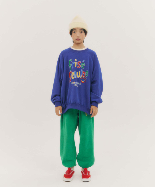 FRISE（フリゼ）の「ラグランマンツーマン_ブルー_キッズ（スウェット・レディース・その他・130/110/120）」の2枚目の写真