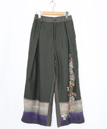 iS ScoLar（イズスカラー）の「553270：花柄裾グラデラメツイード×裏地パンツ（その他パンツ）」