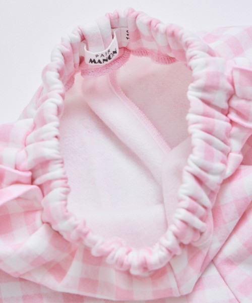 pairmanon(ペアマノン)の「【ぬくふわ】ガールズ チェック サイドフリル 裏起毛 パンツ(その他パンツ・キッズ・ピンク/ブラック・100/110/120/130/140/150/90)」の11枚目の写真