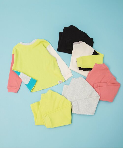 BREEZE（ブリーズ）の「【26春新作】DAISUKIワッフルロンT_ジュニア対応（Tシャツ/カットソー・キッズ・チャコール/アイボリー/サックスブルー/ライム/ピンク/オフホワイト・130/140/80/100/90/110/120）」の17枚目の写真