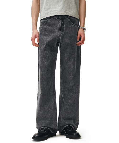 DECET(デケト)の「Mid Rise Wide Jeans DCPT027AshBlack(デニムパンツ・レディース・その他・26/28/30/32/34)」の1枚目の写真