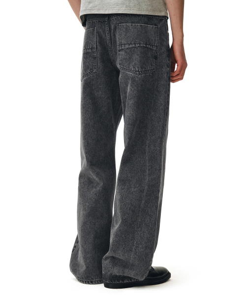 DECET(デケト)の「Mid Rise Wide Jeans DCPT027AshBlack(デニムパンツ・レディース・その他・26/28/30/32/34)」の3枚目の写真