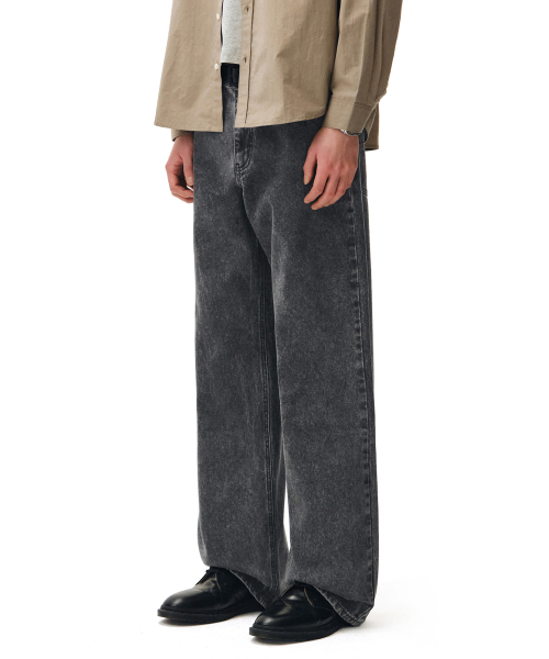 DECET(デケト)の「Mid Rise Wide Jeans DCPT027AshBlack(デニムパンツ・レディース・その他・26/28/30/32/34)」の5枚目の写真