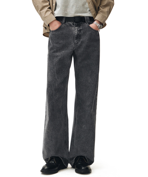 DECET(デケト)の「Mid Rise Wide Jeans DCPT027AshBlack(デニムパンツ・レディース・その他・26/28/30/32/34)」の7枚目の写真