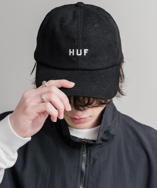 HUF ハフ OG CORDUROY 6-PANEL CV HAT ワンポイントロゴ刺繍 