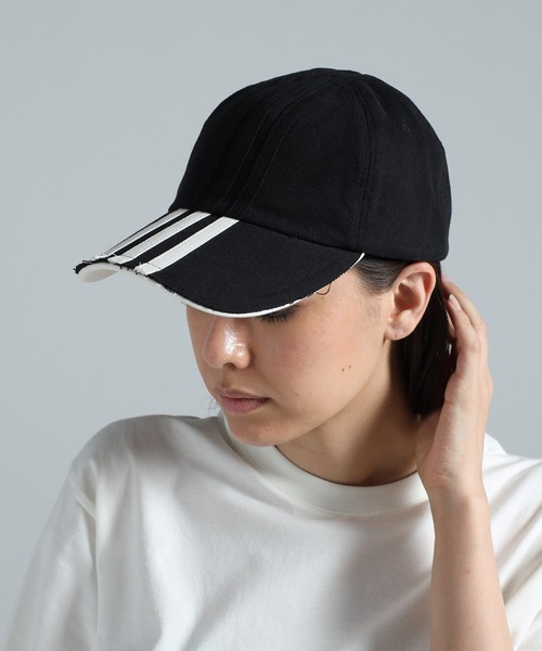 Y-3(ワイスリー)の「Y-3 STRIPES CAP(キャップ・メンズ・ブラック・SMALL/MEDIUM/LARGE)」の2枚目の写真