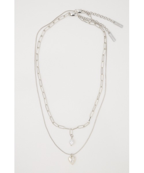 MOUSSY（マウジー）の「F/PEARL MIX CHAIN セット（ネックレス・レディース・ゴールド/シルバー・FREE）」の13枚目の写真