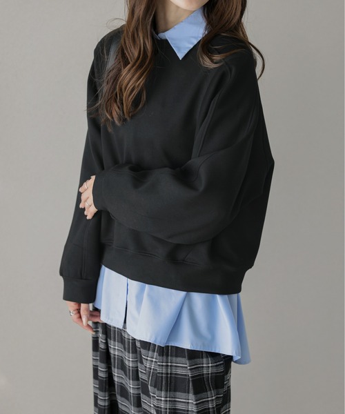 lesperance(レスぺランス)の「ドルマリンプルオーバートップス(Tシャツ/カットソー・レディース・ベージュ/ブラック/グレー/ブラウン・フリー)」の6枚目の写真