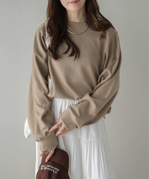 lesperance(レスぺランス)の「ドルマリンプルオーバートップス(Tシャツ/カットソー・レディース・ベージュ/ブラック/グレー/ブラウン・フリー)」の11枚目の写真