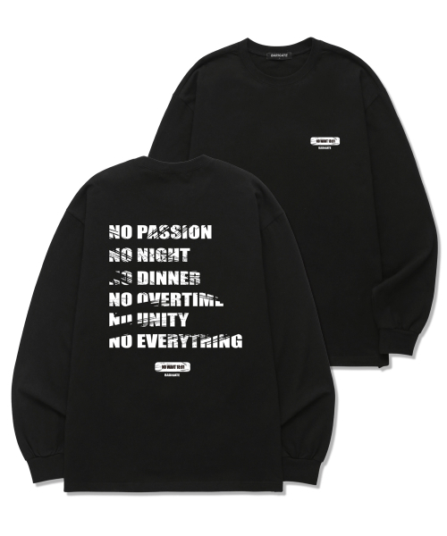 BARIGATE(バリゲート)の「NO 18:01 ロングスリーブ (BLS008) ブラック(Tシャツ/カットソー・レディース・その他・SMALL/MEDIUM/LARGE/X-LARGE/XX-LARGE)」の1枚目の写真