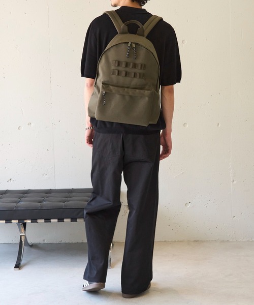 MILITARY(ミリタリー)の「【SETUP7】ミリタリーバックパック/A4サイズ・PC収納可能 軽量/撥水/M-65/MA-1(バックパック/リュック・メンズ・ブラック/カーキ/グレー・FREE)」の10枚目の写真