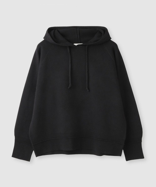 Mac-House(マックハウス)の「Idnes フードニットパーカー(パーカー・レディース・アイボリー/ブラック/チャコールグレー・FREE)」の20枚目の写真