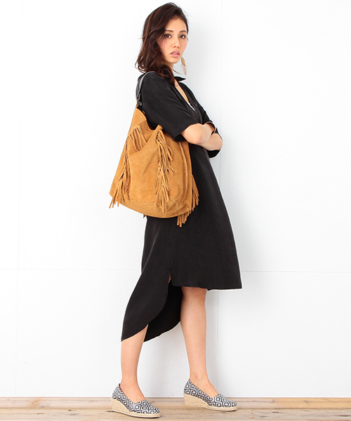 B:MING by BEAMS(ビーミングバイビームス)の「ビーミング by ビームス / とろみVネックサックワンピース 16SS(ワンピース・レディース・ブラック/オリーブ・ONE SIZE)」の11枚目の写真