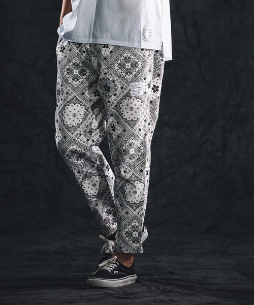 wjk reluxe（ダブルジェーケーリラックス）の「mp14492-bandana pants イージーパンツ(WR26S-18)（その他パンツ・メンズ・ブルー/ブラック/ホワイト・L/M/S）」の4枚目の写真