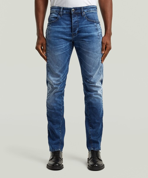 G-STAR(ジースター)の「Contor 3D Slim Jeans/ヴィンテージライク立体裁断スリムテーパードジーンズ(デニムパンツ・メンズ・インディゴブルー・28/30/31/30/32/30/33/30/34/30/36/30/29/30/30/30)」の1枚目の写真