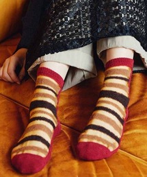 MEDE19F（メデジュウキュウ）の「ＭＥＤＥ１９Ｆ　足もとが華やぐカラーボーダーソックス（ソックス/靴下）」