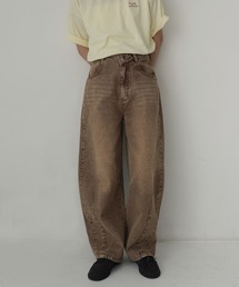 アシメカーブデニムパンツ