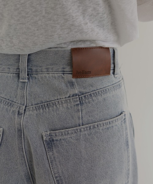 hellam（へラム）の「アシメカーブデニムパンツ（デニムパンツ・レディース・ブルー/グレー/ライトブルー/インディゴブルー・SMALL/MEDIUM）」の10枚目の写真
