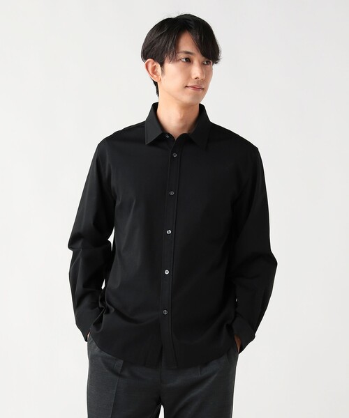 BEAMS HEART(ビームスハート)の「ラグジュアリー ポンチ シャツ(シャツ/ブラウス・メンズ・ホワイト/ブラック・X-LARGE/LARGE/MEDIUM/SMALL)」の2枚目の写真