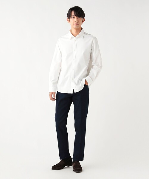 BEAMS HEART(ビームスハート)の「ラグジュアリー ポンチ シャツ(シャツ/ブラウス・メンズ・ホワイト/ブラック・X-LARGE/LARGE/MEDIUM/SMALL)」の4枚目の写真