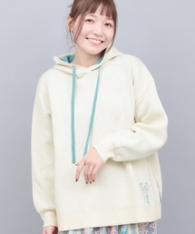 チチカカ | イェイエンブロイダリー スウェットライクニットフーディー(ニット/セーター)